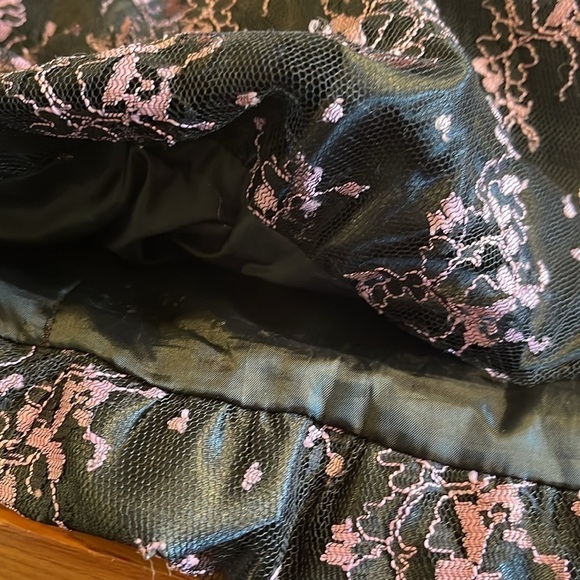 Vintage Jessica McClintock Gunne Sax Lace Bubble Hem Dress Sz 5 (Fits XS–S) - Picture 10 of 12